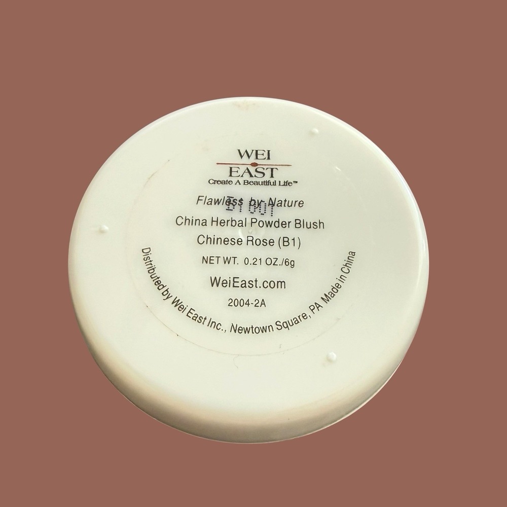 Wei East Flawless by Nature Herbal  Powder Blush Chinese Rose B1 NEW W/o Box